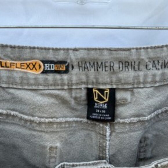 MEN Heavy Duty Canvas Work Pant 38x30, Khaki - Picture 2 of 3